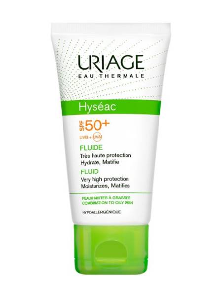 Uriage Hyseac Fluid SPF50+ <br> دژە خۆر بۆ پێستی چەور